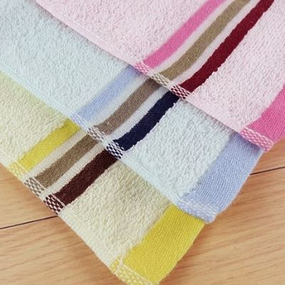 彩虹色緞毛巾